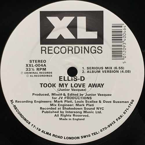 ELLIS D / BROOKLYN FUNK ESSENTIALS // TOOK MY LOVE AWAY (3VER) / MY LOLEATTA / WE GOT TO COME TOGETHER (5VER)