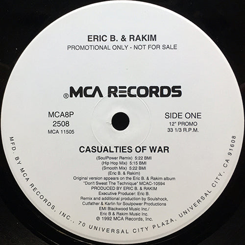 ERIC B. & RAKIM // CASUALTIES OF WAR (SOULPOWER REMIXES) (6VER)