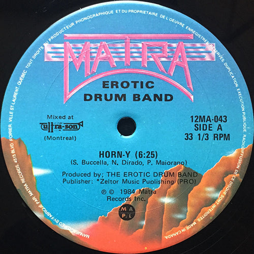 EROTIC DRUM BAND // HORN-Y (6:25) / SWEET SEDUCTION (REMIX) (5:12)