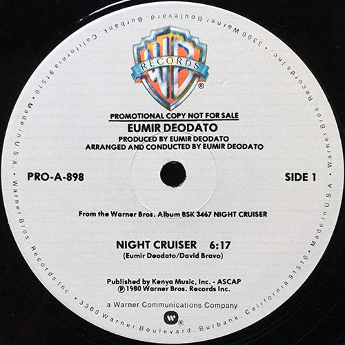 EUMIR DEODATO // NIGHT CRUISER (6:17) / GROOVITATION (6:09)