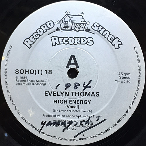 EVELYN THOMAS // HIGH-ENERGY (7:50) / INST DUB (7:28) – next