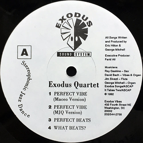 EXODUS QUARTET // PERFECT VIBE (2VER) / PERFECT BEATS / WHAT BEATS? / FUNK WHAT? / TRANCE JAZZ / RARE AND GROOVY