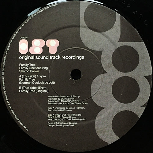 FAMILY TREE feat. SHARON BROWN // FAMILY TREE (NORMAN COOK DISCO EDIT) / (ORIGINAL)