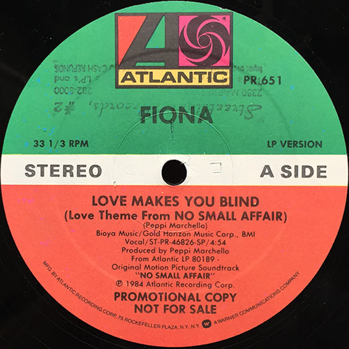 FIONA // LOVE MAKES YOU BLIND (LOVE THEME FROM NO SMALL AFFAIR) (4:54)