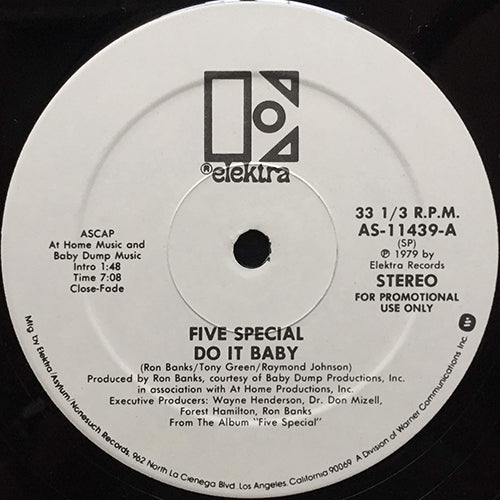 FIVE SPECIAL // DO IT BABY (7:08) / IT'S A WONDERFUL DAY (4:01)