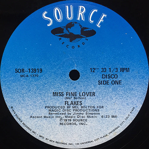 FLAKES // MISS FINE LOVER (6:23) / INST (4:44)