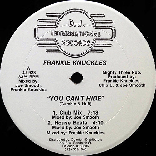 FRANKIE KNUCKLES // YOU CAN'T HIDE (4VER)