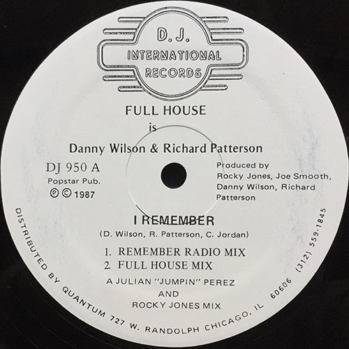 FULL HOUSE is DANNY WILSON & RICHARD PATTERSON // I REMEMBER (4VER)
