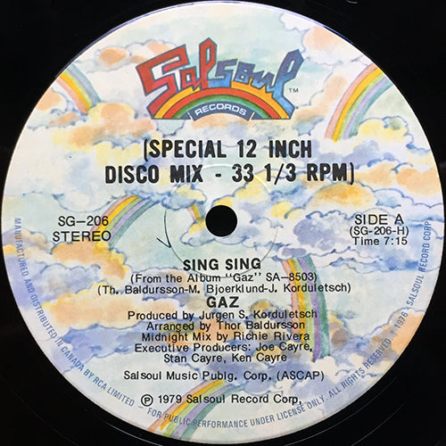 GAZ // SING SING (7:15) / THE GOOD, THE BAD AND THE UGLY (5:40)