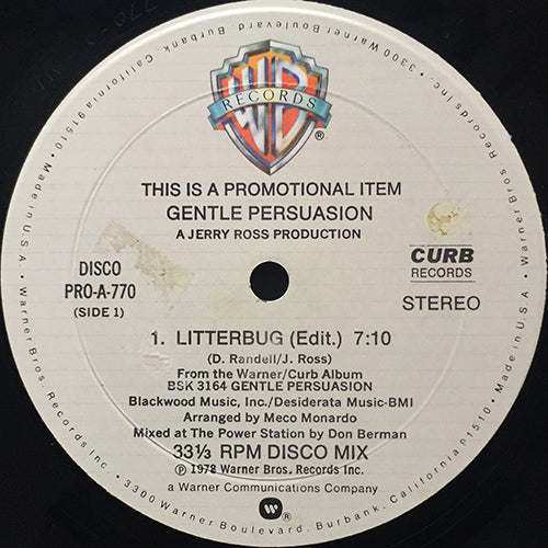GENTLE PERSUASION // LITTERBUG (7:10)