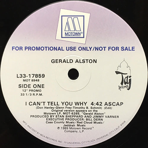 GERALD ALSTON // I CAN'T TELL YOU WHY (4:42/5:30)