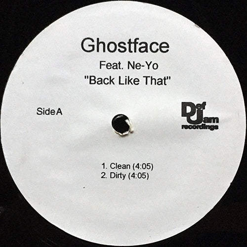 GHOSTFACE KILLAH feat. NE-YO // BACK LIKE THAT (4VER)