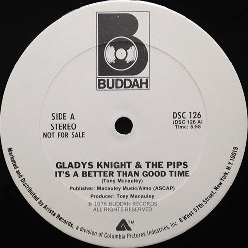 GLADYS KNIGHT & PIPS // IT'S A BETTER THAN GOOD TIME (5:58)
