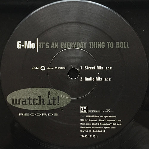 G-MO // IT'S AN EVERYDAY THING TO ROLL (3VER)