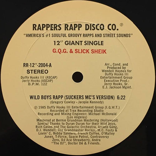 G.Q.G. & SLICK SHEIK // WILD BOYS RAPP (2VER)