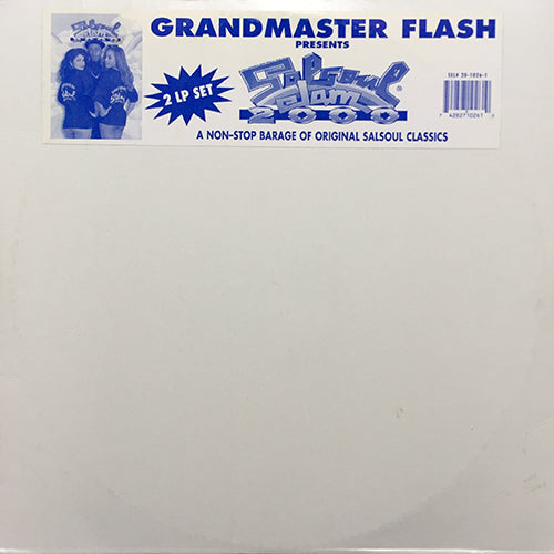 GRANDMASTER FLASH // SALSOUL JAM 2000 (LP) inc. RUNAWAY / HIT & RUN / HIGH / LOVE THANG / SPRING RAIN / DOCTOR LOVE / CHECKING YOU OUT / I GOT MY MIND MADE UP / OOH I LOVE IT / CALL ME / LET NO MAN PUT ASUNDER / LOVE SENSATION / HERE'S TO YOU etc