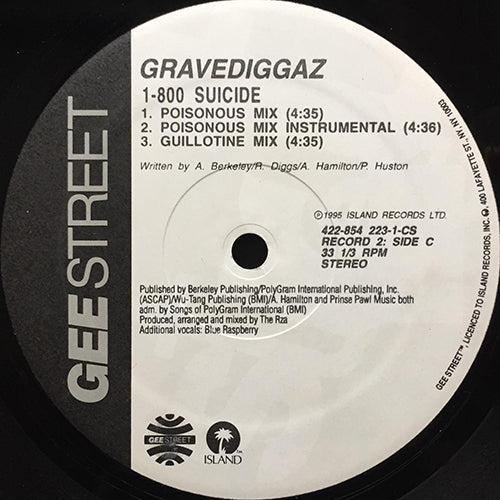 GRAVEDIGGAZ // DOUBLE SUICIDE PACK (EP) inc. 1-800 SUICIDE (8VER