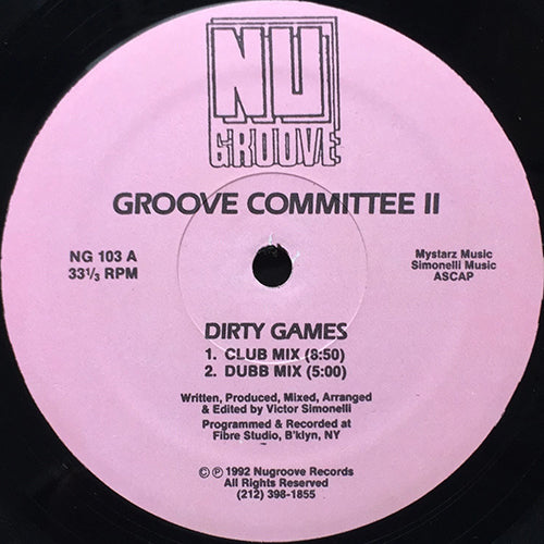 GROOVE COMMITTEE II // DIRTY GAMES (2VER) / JUST PLAY THE MUSIC / I'VE GOT  TO FEEL IT