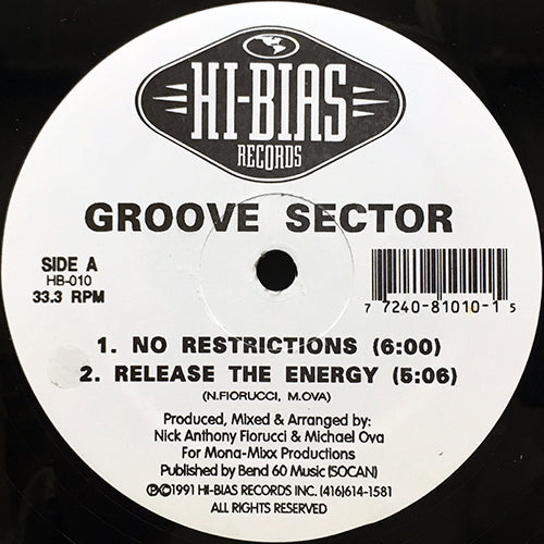 GROOVE SECTOR / F.U.S.E. / TEXAS AUDIO // NO RESTRICTIONS / RELEASE THE ENERGY / F.U. / ASSASSIN