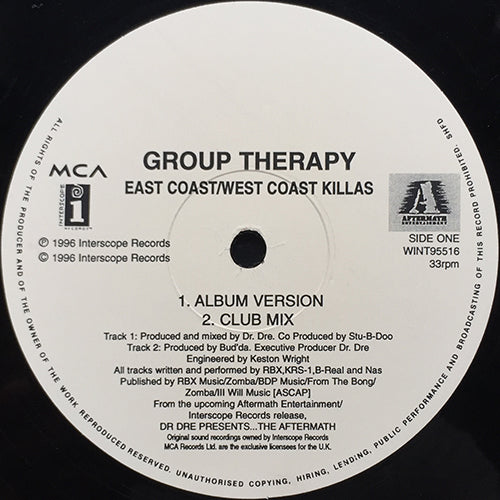 GROUP THERAPY feat. RBX, KRS-1, B REAL & NAS // EAST COAST/WEST COAST KILLAS (REMIX & ORIGINAL) (5VER)