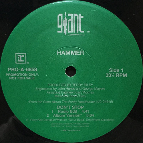 HAMMER // DON'T STOP (4VER)