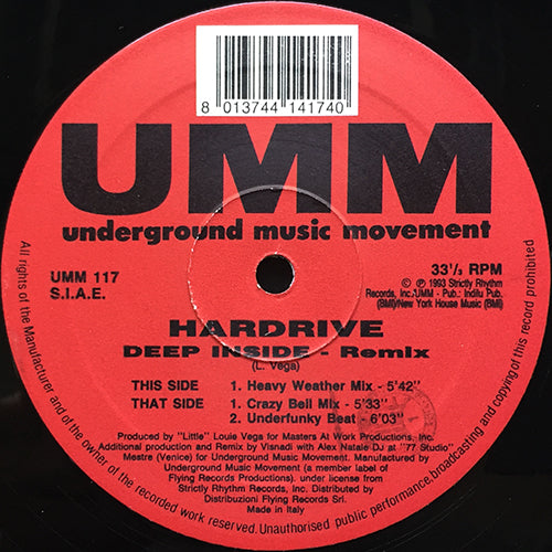 HARDRIVE // DEEP INSIDE (ITALIAN REMIX) (3VER)