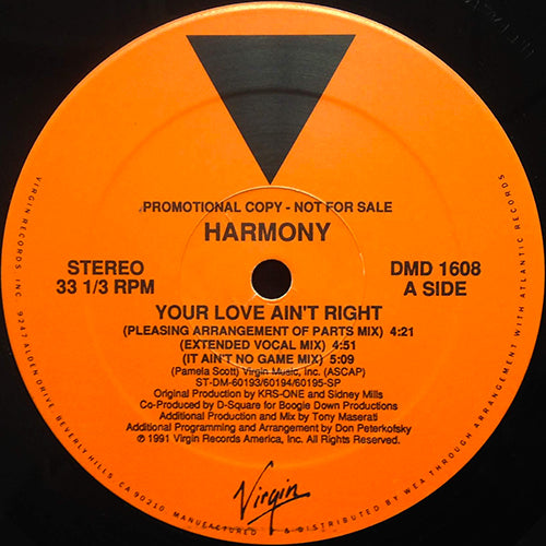 HARMONY // YOUR LOVE AIN'T RIGHT (4VER) / MOTHER AFRICA