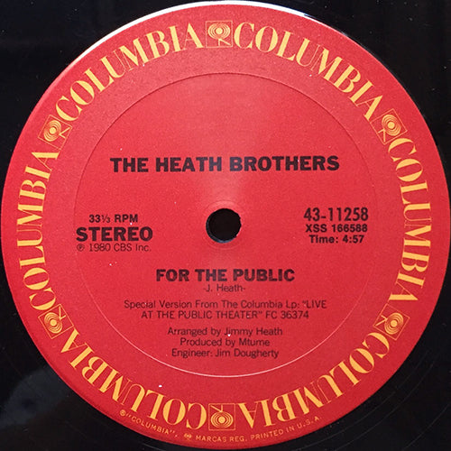 HEATH BROTHERS // FOR THE PUBLIC (4:15) / WATERGATE BLUES (6:50)