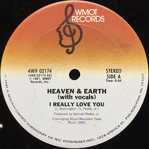 HEAVEN AND EARTH // I REALLY LOVE YOU (6:04) / INST (7:01)
