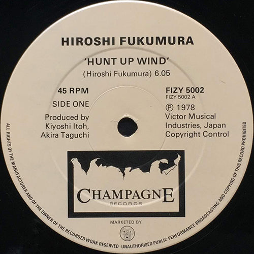HIROSHI FUKUMURA // HUNT UP WIND (6:05) / CAPTAIN CARIBE (4:28)
