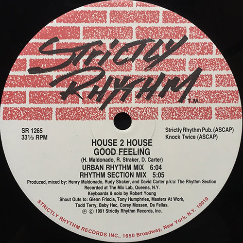 HOUSE 2 HOUSE // GOOD FEELING (2VER) / EVERYBODY GET UP (2VER)