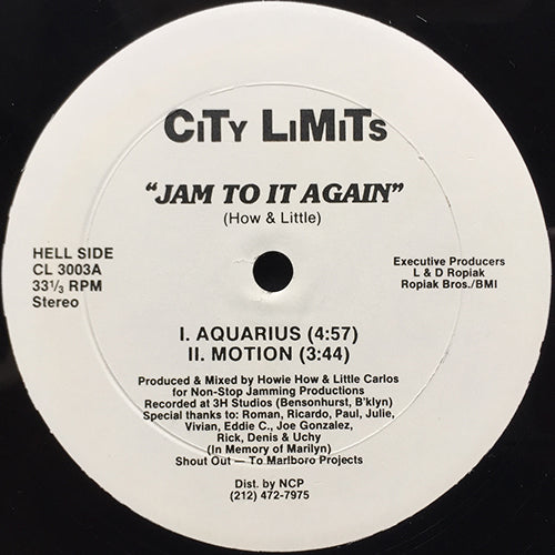 HOW & LITTLE // JAM TO IT AGAIN (EP) inc. AQUARIUS / MOTION / ENGINEERS DREAM / CLASSIC HOUSE