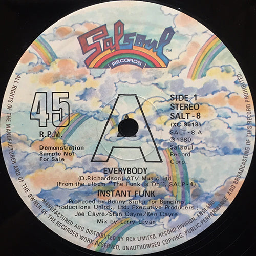 INSTANT FUNK // EVERYBODY / YOU WANT MY LOVE