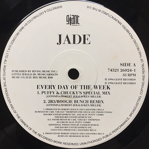 JADE // EVERYDAY OF THE WEEK (3VER) / 5-4-3-2