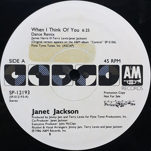 JANET JACKSON // WHEN I THINK OF YOU (4VER)