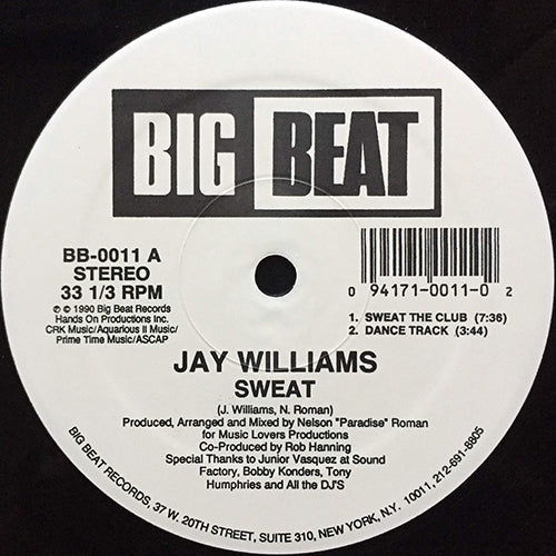 JAY WILLIAMS // SWEAT (4VER)