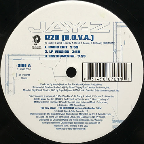 JAY-Z // IZZO (H.O.V.A.) (3VER) / YOU DON'T KNOW (3VER)