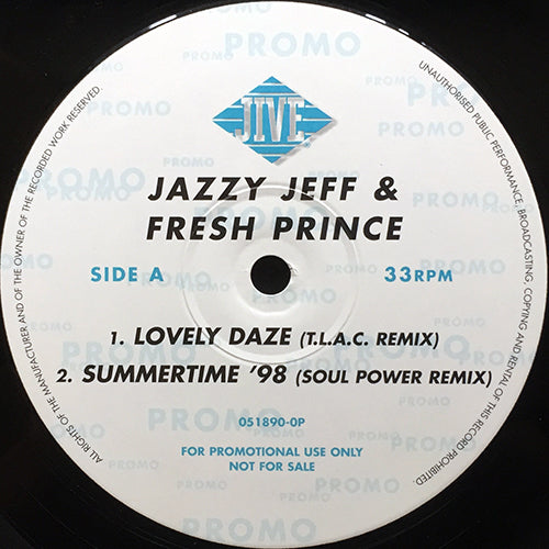 JAZZY JEFF & FRESH PRINCE // LOVELY DAZE (2VER) / SUMMERTIME '98 / A TOUCH OF JAZZ