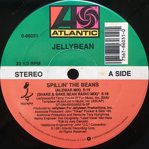 JELLYBEAN // SPILLIN' THE BEANS (4VER) / DON'T LET LOVE COME BETWEEN US (FUNHOUSE MIX)