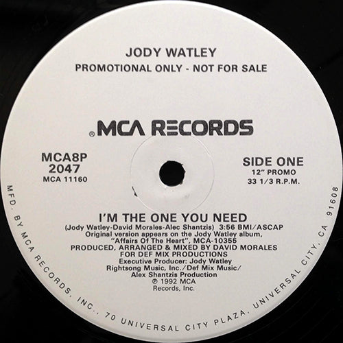 JODY WATLEY // I'M THE ONE YOU NEED (3:56) / INST EDIT (3:56)