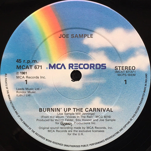 JOE SAMPLE // BURNIN' UP THE CARNIVAL / DREAM OF DREAMS