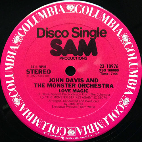 JOHN DAVIS AND THE MONSTER ORCHESTRA // LOVE MAGIC (7:44) / HOLLER (5:35)