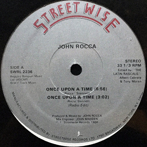 JOHN ROCCA // ONCE UPON A TIME (6:56/3:02) / ONCE UPON A DUB (6:44) / ONCE UPON A BEATBOX (4:43)