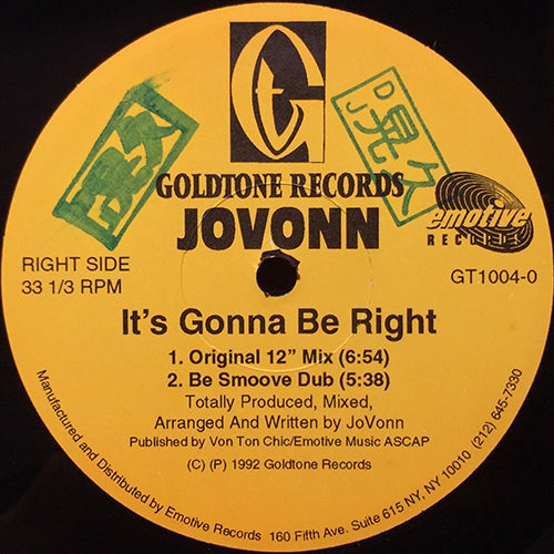 JOVONN // IT'S GONNA BE RIGHT (4VER)