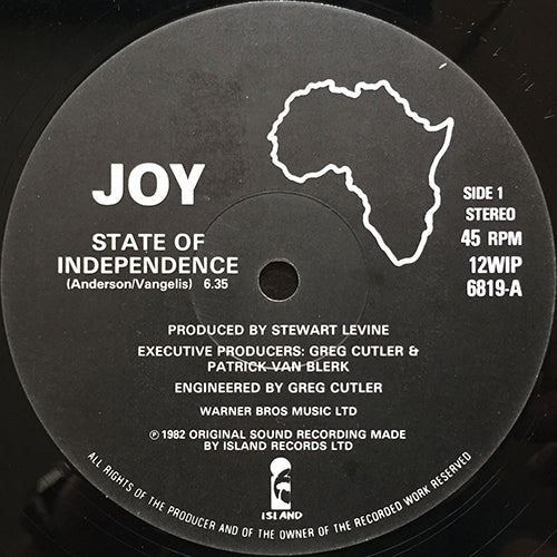JOY // STATE OF INDEPENDENCE / PATA-PATA