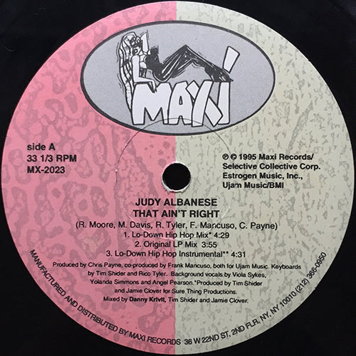 JUDY ALBANESE // THAT AIN'T RIGHT (6VER)