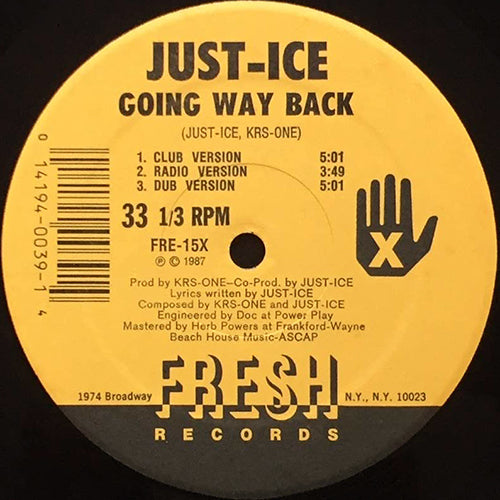 JUST-ICE // GOING WAY BACK (3VER) / LYRIC LICKING (2VER)