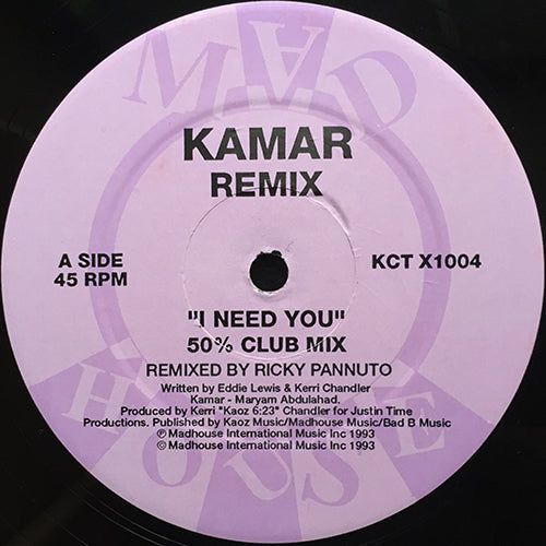 KAMAR // I NEED YOU (4VER)