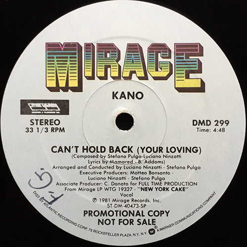 KANO // CAN'T HOLD BACK (YOUR LOVING) (4:48)