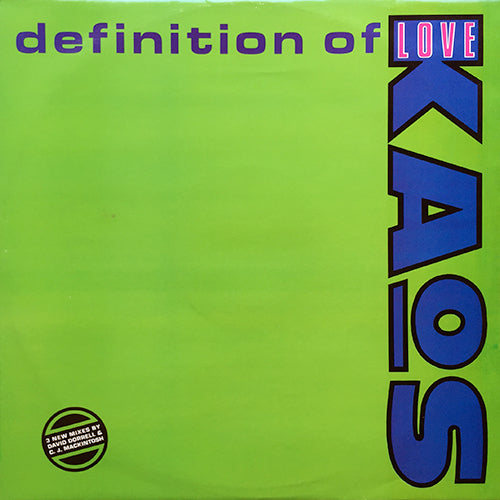 KAOS // DEFINITION OF LOVE (3VER) next records japan